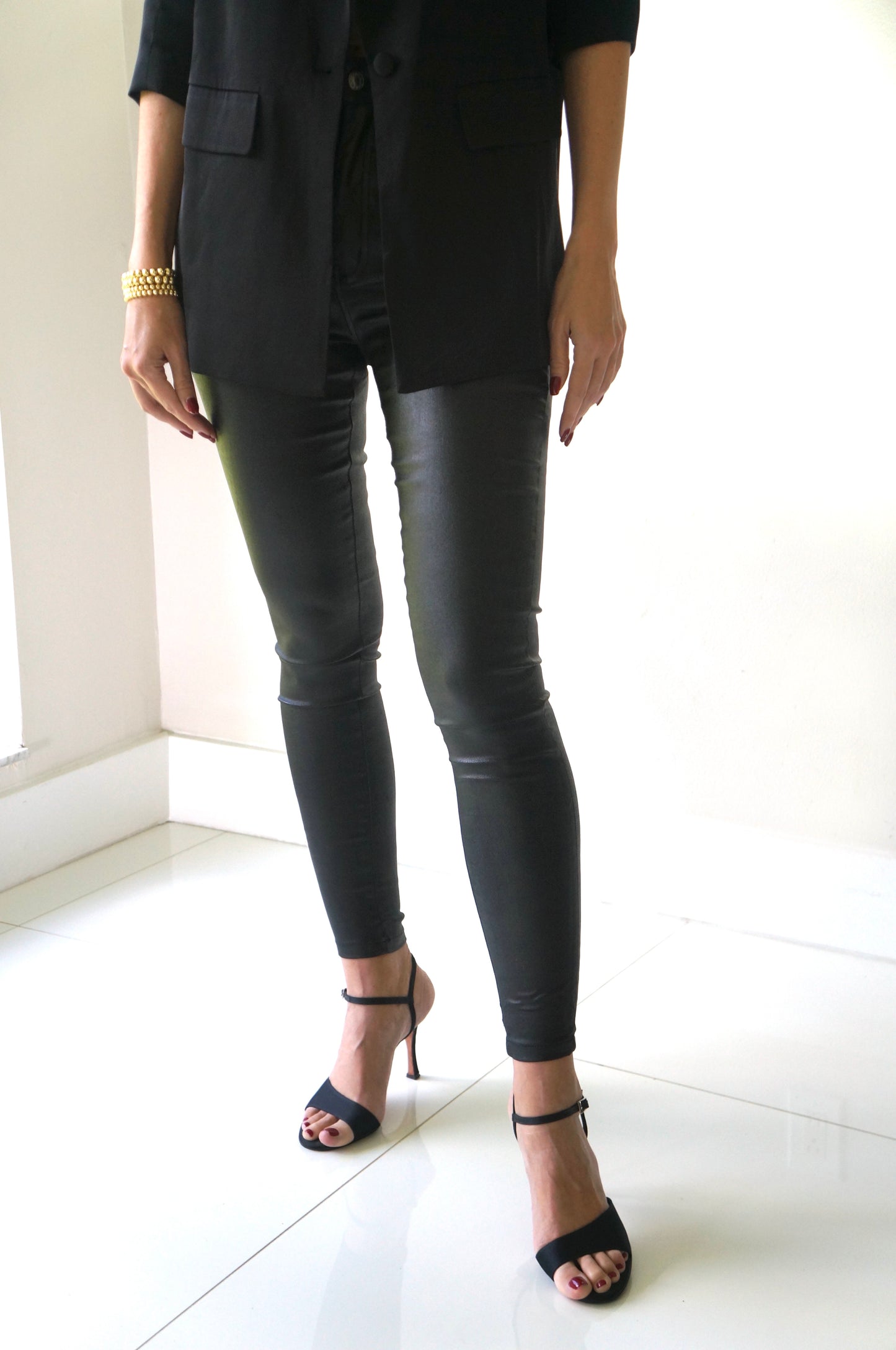 FAUX LEATHER PANTS